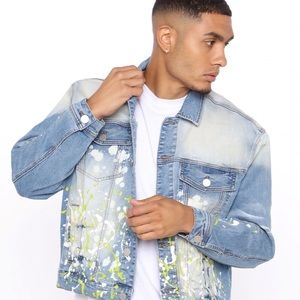 Free your mind denim jacket Fashion Nova